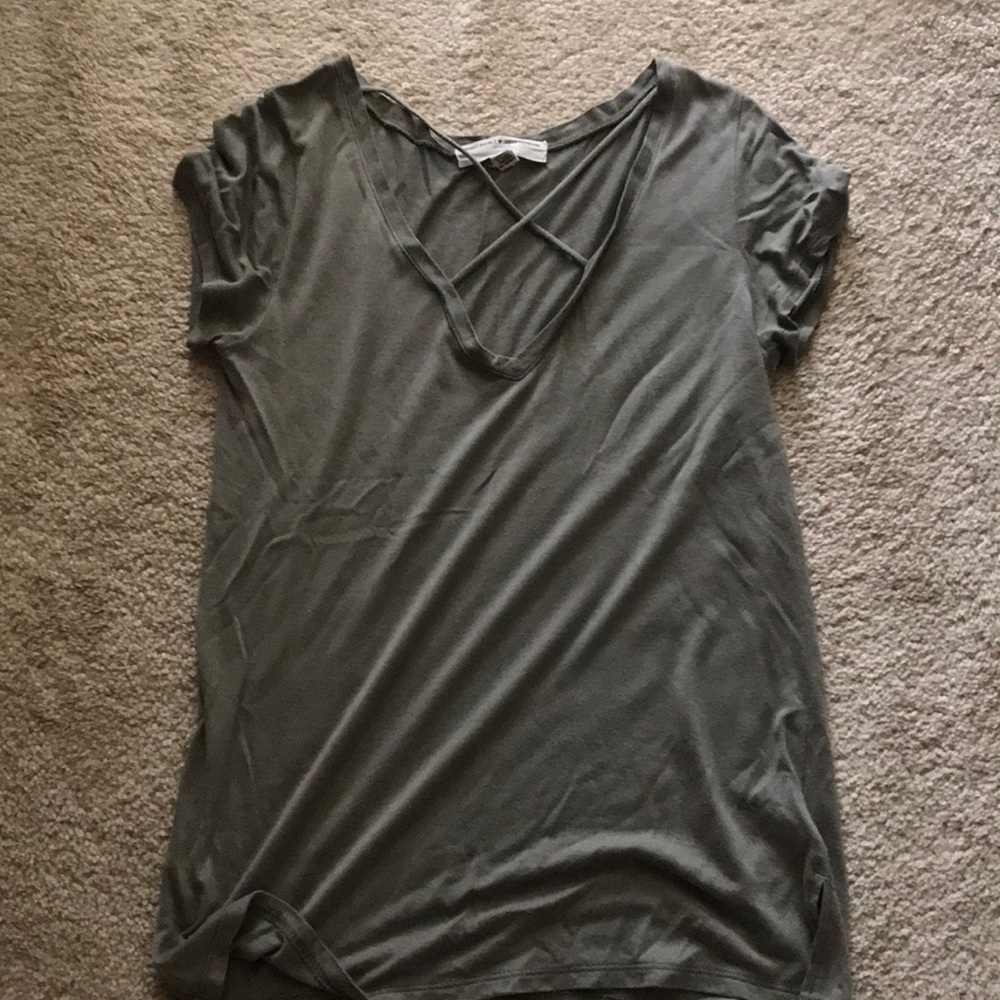 Khaki green Urban Outfitters top